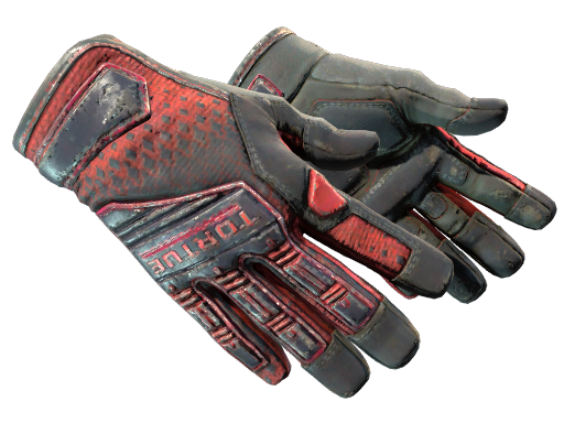 ★ Specialist Gloves | Crimson Kimono (Battle-Scarred)