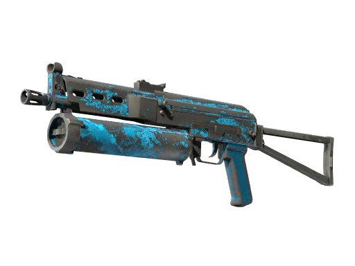 StatTrak™ PP-Bizon | Blue Streak (Battle-Scarred)