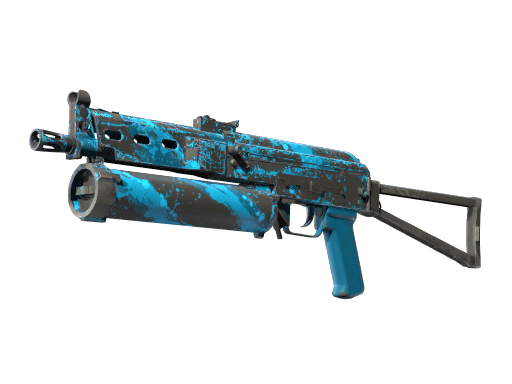 StatTrak™ PP-Bizon | Blue Streak (Well-Worn)