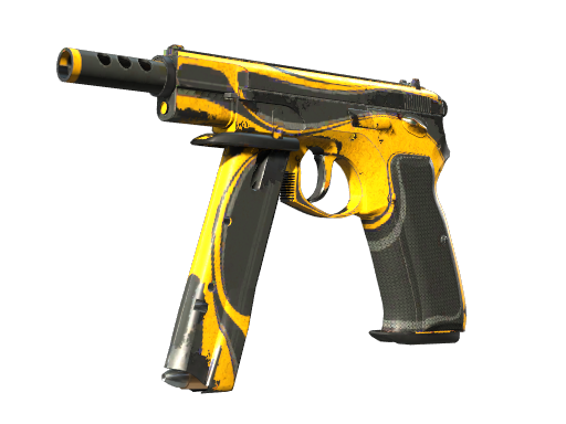 StatTrak™ CZ75-Auto | Yellow Jacket (Battle-Scarred)