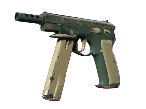 CZ75-Auto | Green Plaid (Well-Worn)