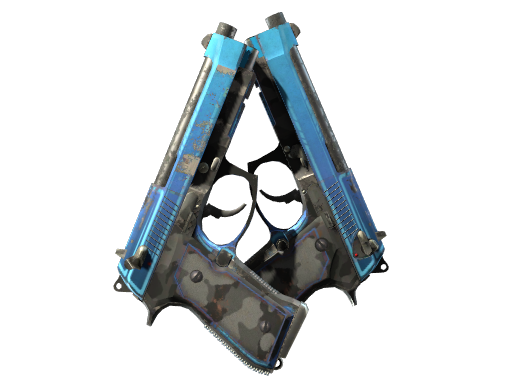 StatTrak™ Dual Berettas | Urban Shock (Well-Worn)