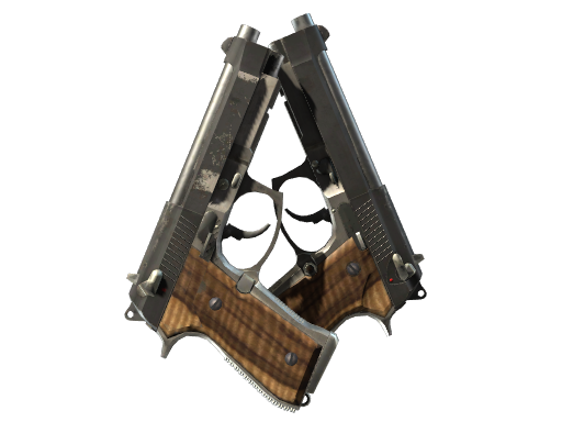 StatTrak™ Dual Berettas | Black Limba (Field-Tested)