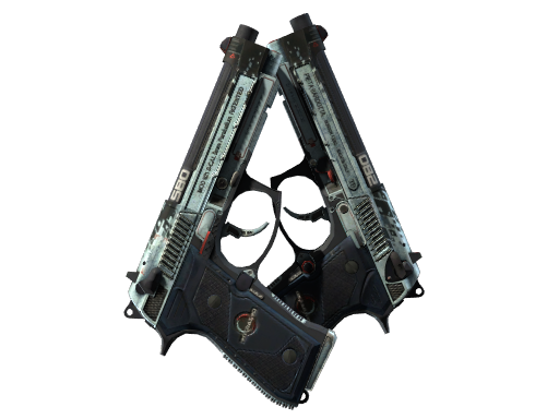 StatTrak™ Dual Berettas | Dezastre (Battle-Scarred)