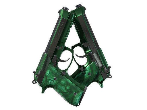 Dual Berettas | Polished Malachite (Factory New)