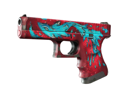 StatTrak™ Glock-18 | Water Elemental (Well-Worn)