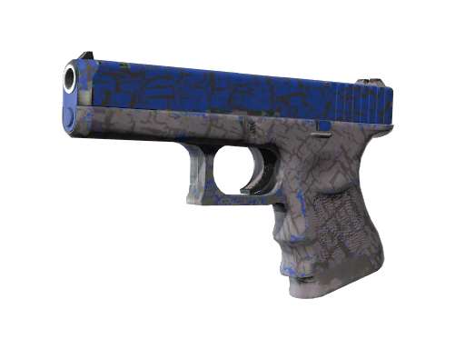 StatTrak™ Glock-18 | Blue Fissure (Well-Worn)