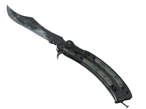 ★ Butterfly Knife | Night (Battle-Scarred)