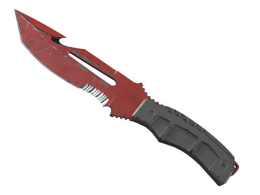 ★ Survival Knife | Crimson Web (Battle-Scarred)