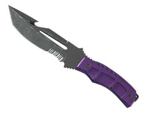 ★ Survival Knife | Ultraviolet (Battle-Scarred)