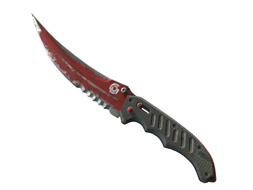 ★ StatTrak™ Flip Knife | Crimson Web (Battle-Scarred)