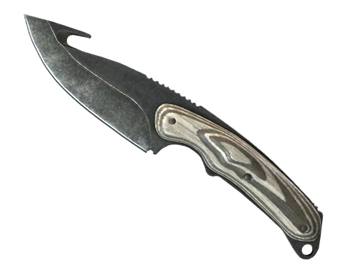 ★ Gut Knife | Black Laminate (Well-Worn)