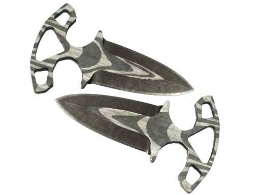 ★ Shadow Daggers | Black Laminate (Battle-Scarred)