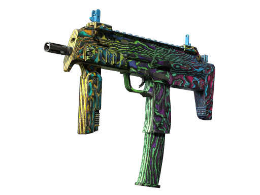 StatTrak™ MP7 | Neon Ply (Well-Worn)