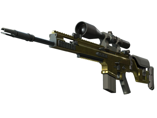 SCAR-20 | Brass (Well-Worn)