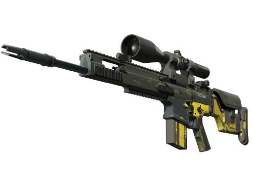 StatTrak™ SCAR-20 | Jungle Slipstream (Battle-Scarred)