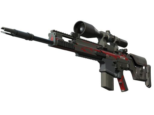 SCAR-20 | Crimson Web (Battle-Scarred)