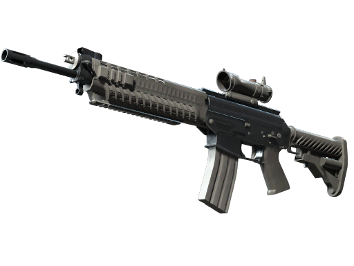 Souvenir SG 553 | Damascus Steel (Well-Worn)