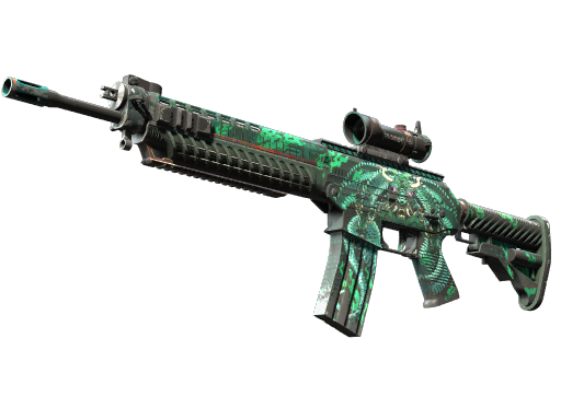 SG 553 | Dragon Tech (Well-Worn)