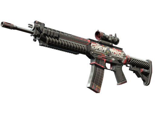 StatTrak™ SG 553 | Cyberforce (Well-Worn)