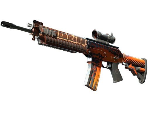 StatTrak™ SG 553 | Tiger Moth (Well-Worn)