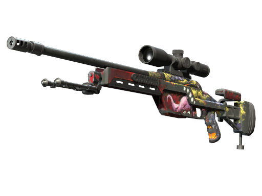 StatTrak™ SSG 08 | Bloodshot (Battle-Scarred)