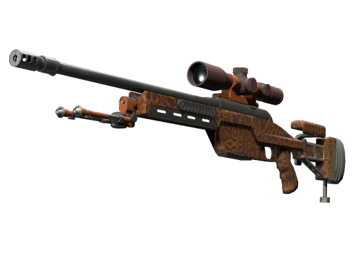 SSG 08 | Orange Filigree (Minimal Wear)