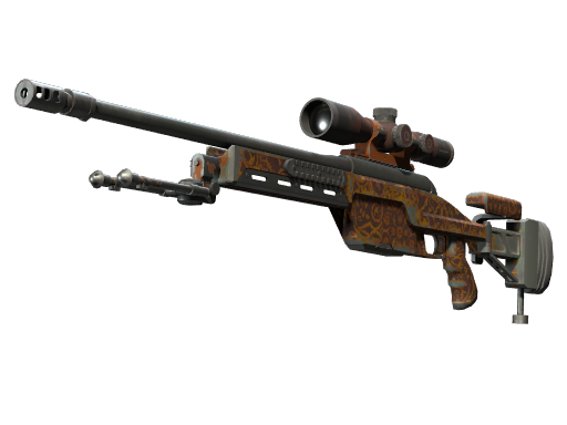 SSG 08 | Orange Filigree (Field-Tested)
