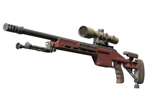 SSG 08 | Red Stone (Well-Worn)